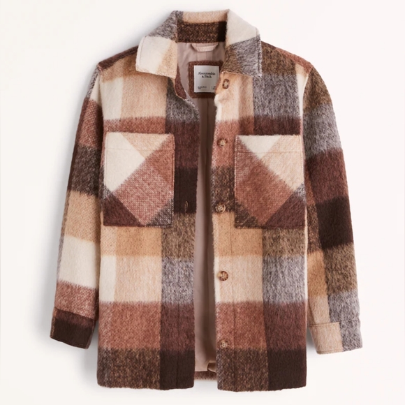 Abercrombie & Fitch Jackets & Blazers - ABERCROMBIE & FITCH: Cozy Shacket
